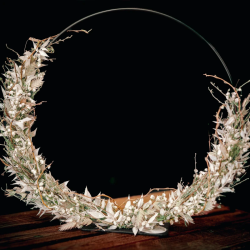 Loop mit Trockenblumen
